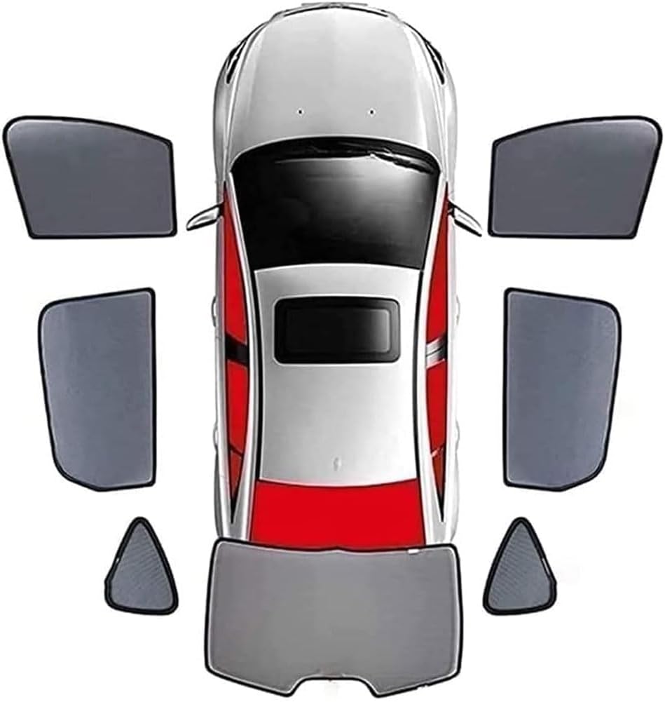 Car Window Sun Shade for Toyota 4Runner 4 Runner 2000-2019, Magnetic Mesh Side Window Screens for Camping Bug Protection, Breathable Automotive Sunshade Privacy Cover,F/7 Wholecar