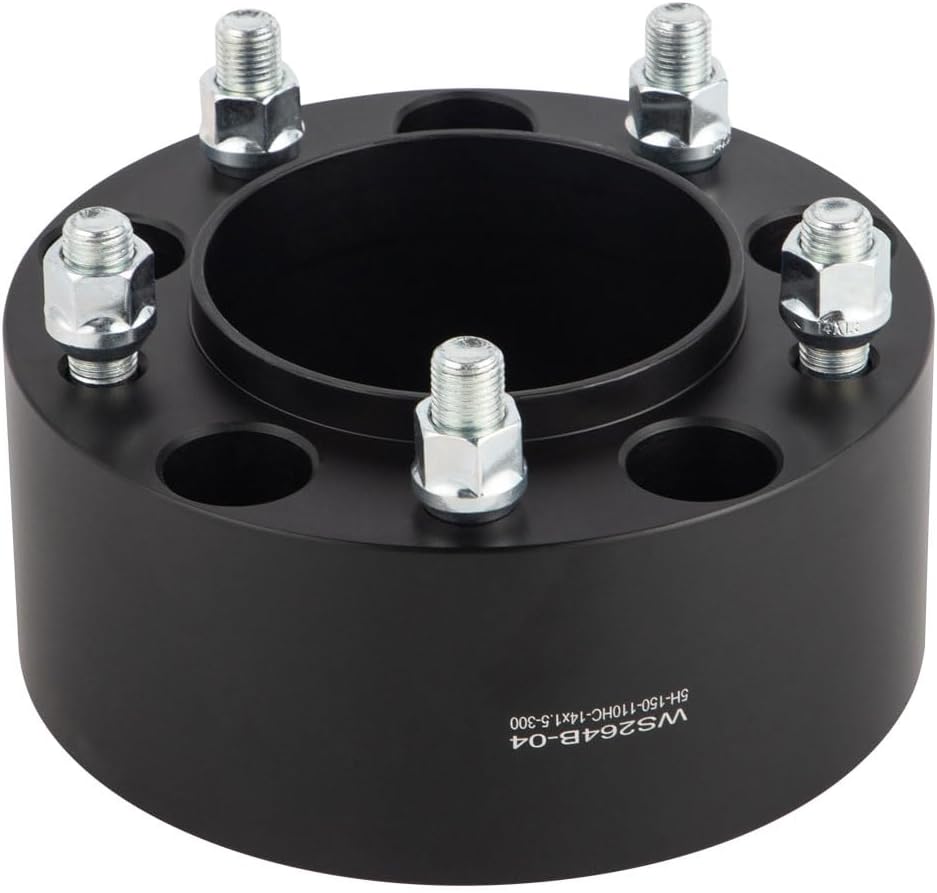 4pc Forged 5x150 Hubcentric Wheel Spacers 2.5 Inch 14x1.5 Studs 110mm Hub | Compatible with Toyota 5 Lug for 2007-2021 Tundra, 1998-2021 Land Cruiser, 2008-2022 Sequoia, 2008-2021 LX 570