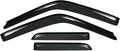 4pcs Outside Mount Style Window Rain Guards Durable Side Wind Deflectors Dark by Deebior