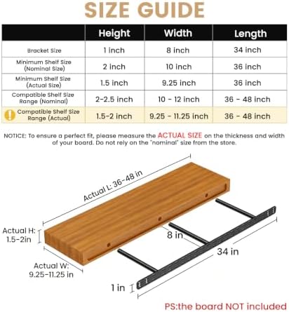 floating shelf bracket heavy duty,decorative floating shelf hardware shown in use