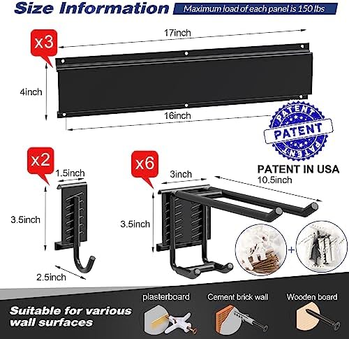 sttoraboks garage wall organizer, heavy duty tool hangers shown in use