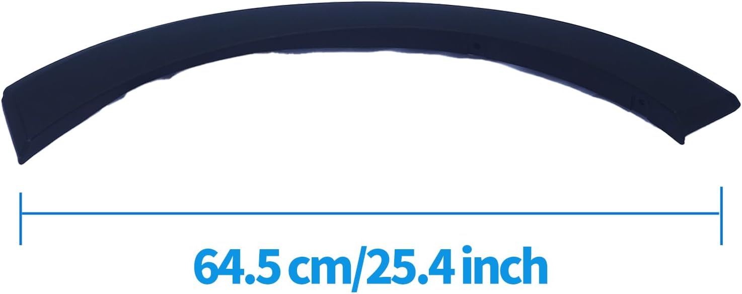 Passenger Right Side Fender flare Molding for 2015-2023 Transit 150 250 350, Deflector Wheel Arch Trim Accessories, Replace OEM # BK3Z61278L00BB, FO1291134C, Black, 1PC