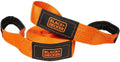 BLACK+DECKER 2" x 20' Recovery Tow Strap with Loop Ends | 9,000 lbs Break Strength, Weather-Resistant, Reinforced Looped Ends, Emergency Flat Terrain Tow and Recovery Solution