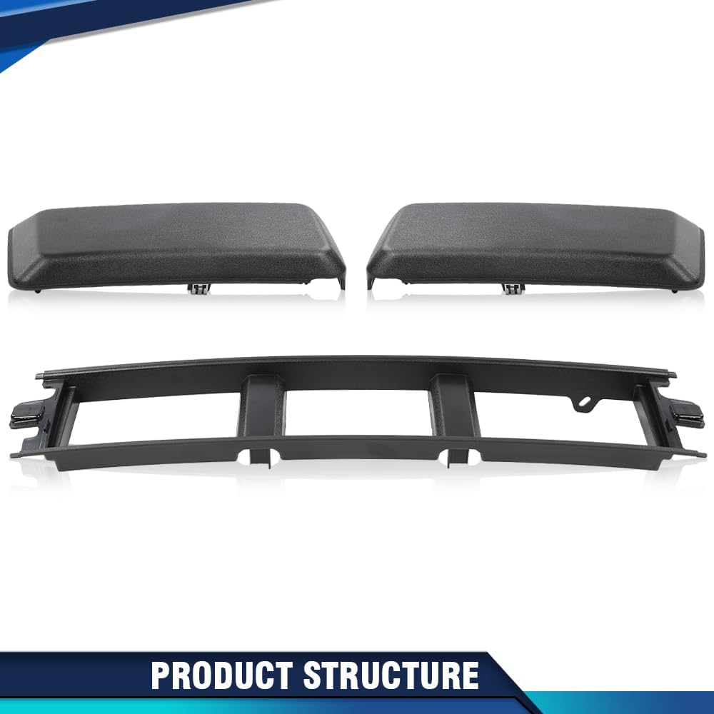 PIT66 Front Bumper Cover Lower Grille Trim Panel Fit Ford F150 2018-2020 | Lower Panel Compatible With Ford F150 2018 2019 2020, Black ABS Plastic, Replaces JL3Z17B968BB