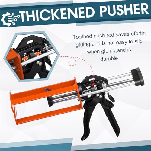 relaxweex 1 pcs epoxy gun dual component caulking, close-up detail