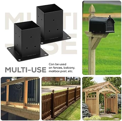 4x4 deck post base bolt down anchor for, package contents
