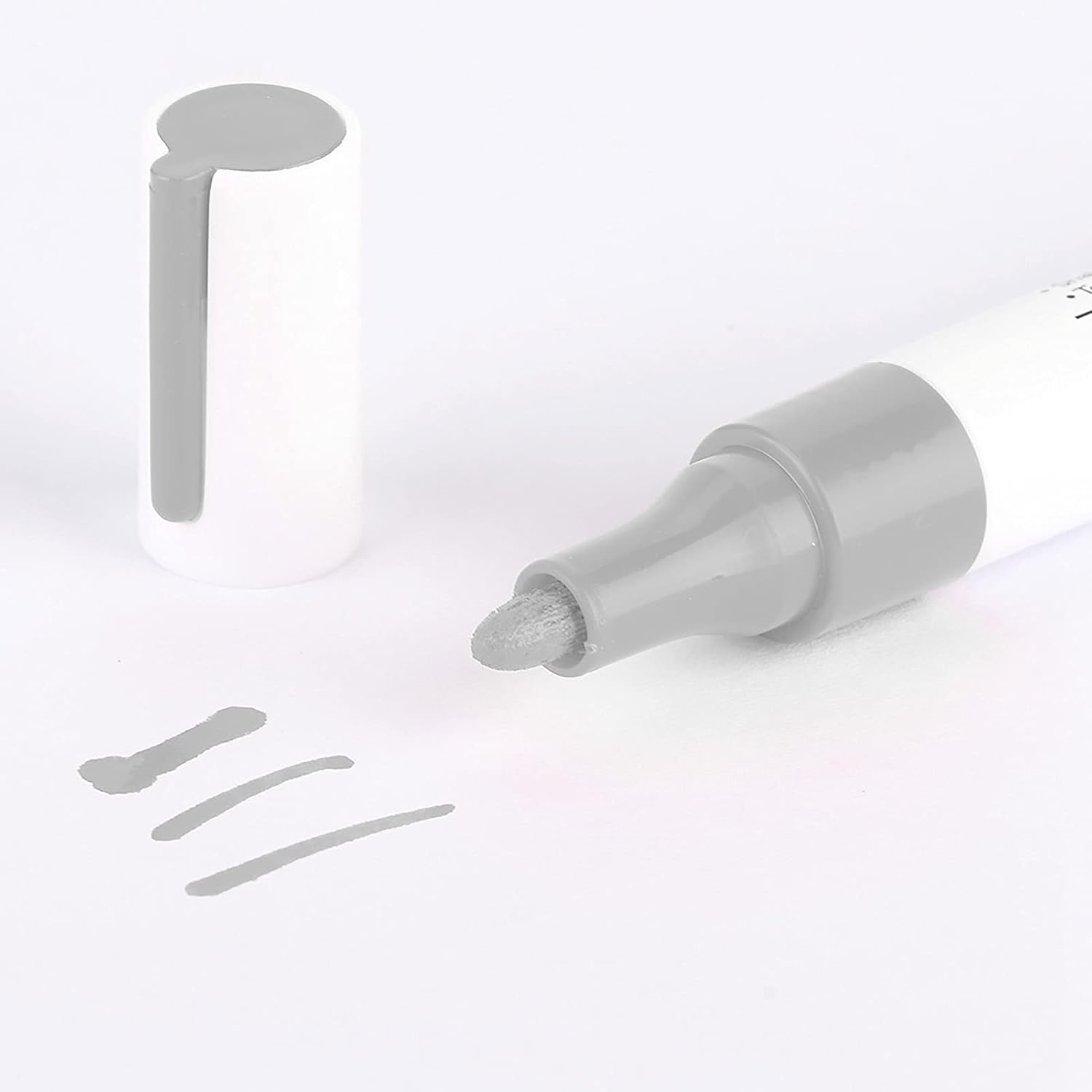 Qqmora Car Tire Paint Pen, Marking Pen Car Tire Paint Pen Not Easy to Fade Drying Tire Paint Pen (Silver Color),car paint supplies