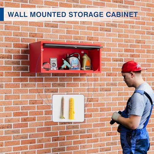 fesbos metal storage cabinet black&red wall cabinets with, package contents