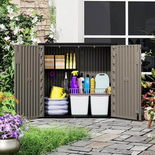 zzm 37 cu.ft outdoor storage shed with floor, package contents