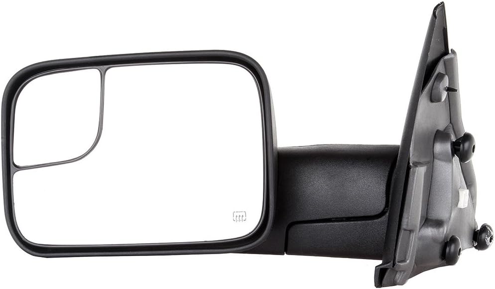 Driver Side Heated Towing Mirrors Fits 2002-2008 for Dodge for Ram 1500 2003-2009 for Dodge for Ram 2500/3500, Power Adjusted View Mirror
