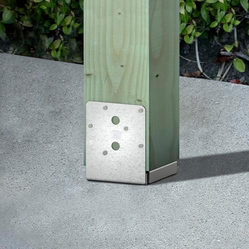 simpson strong-tie abu66rz abu zmax galvanized adjustable standoff on a desk or shelf
