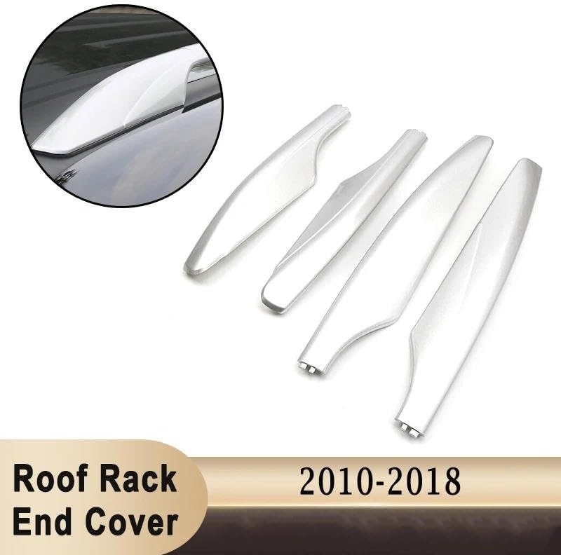 Rooftop Cargo Carrier for Nissan for Patrol for Y62 2010-2018 4Pcs Roof Rack Rail Bar End Shell Protection Cover Caps Front Rear Left Right Roof Racks Boxes