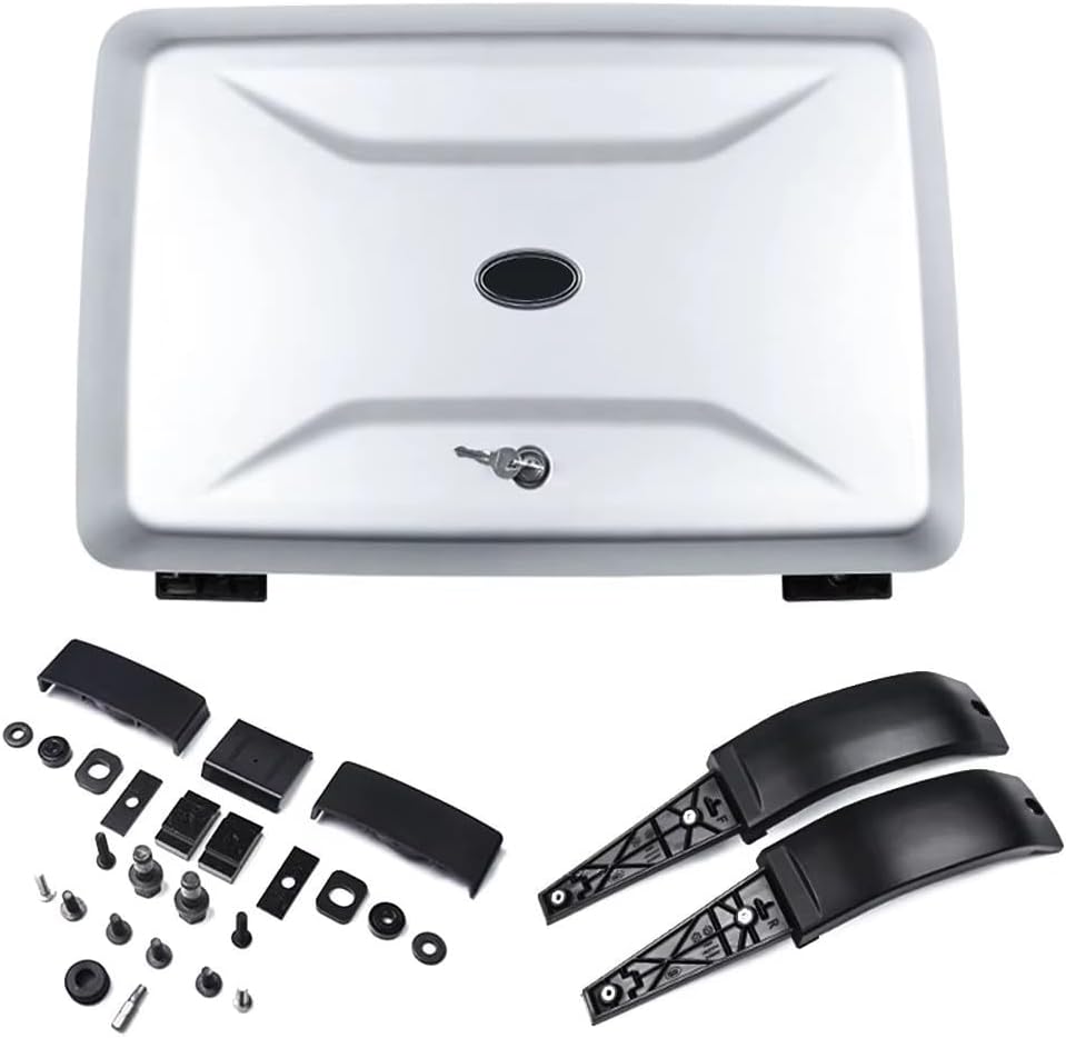 Car Luggage Box Roof Rack Box Side Tool Equipment Box for Land Rover Discovery 3/4 LR3 2003-2009 LR4 2010-2017 (Silvery)
