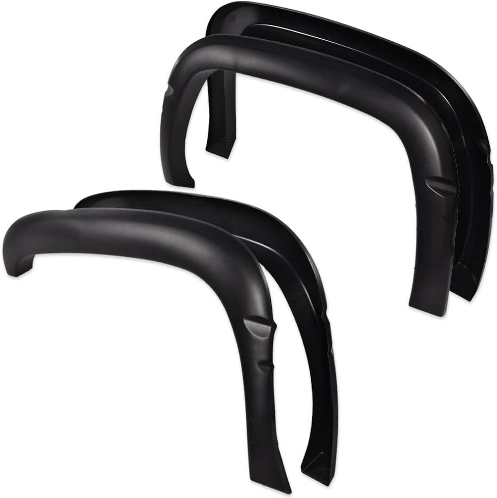 Factory Style Textured Fender Flares 4PCS Compatible with 1994-2001 Dodge Ram 1500 2500 3500, Fits 6.5ft & 8ft Fleetside Beds Only
