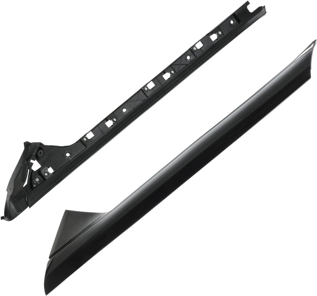 Windshield Trim Molding A-Pillar Set, Compatible with 2011-2019 Ford Explorer,Front Outer & Inner Right Passenger BB5Z7803144AA BB5Z-7803136-AA BB5Z7803136BA BB5Z-7803144-AA 926-451 Window Accessories