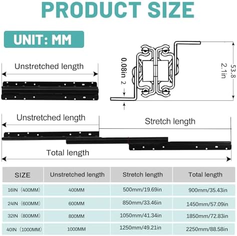 yjingrui undermount heavy duty drawer slides, 24 inch shown in use