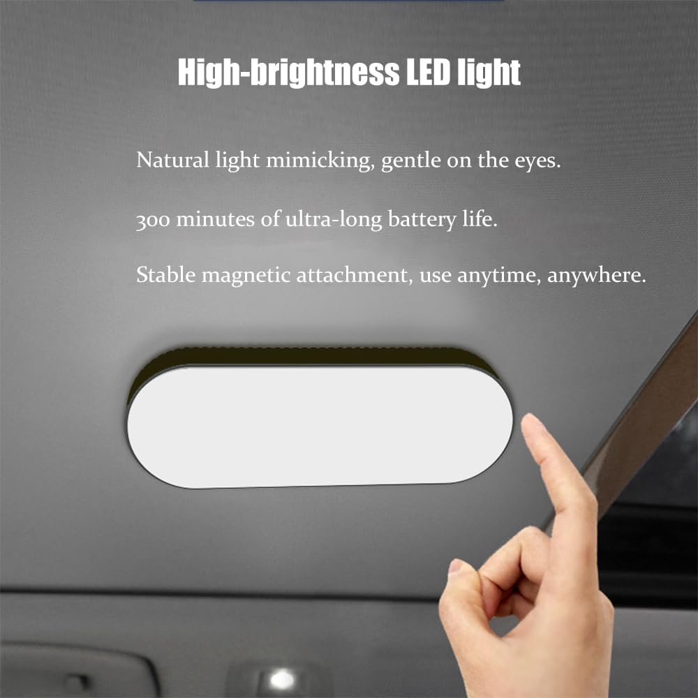 Car Trunk Light for Jeep Wrangler 2025 Magnetic Rechargeable Lights USB Rechargeable Reading Light Touch Switch Ambient Light