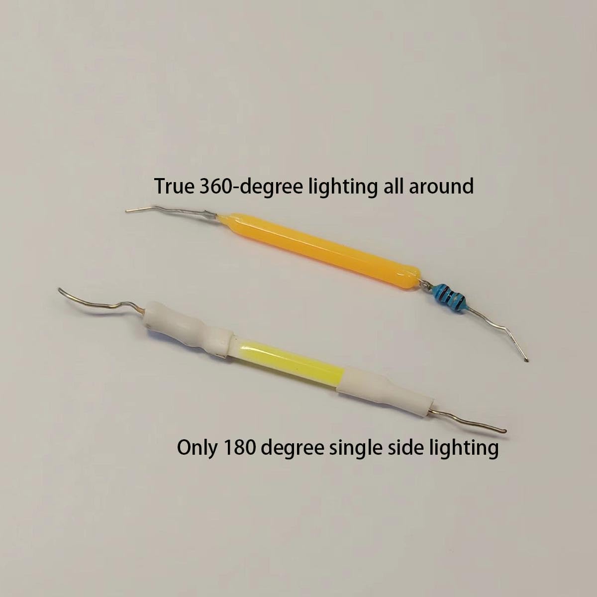 Weixuan 4 PCS LED Car Festoon Dome Interior Light 31MM 36MM 39MM 41MM COB Filament Reading Map Door Bulbs,Refrigerator Light Bulbs, RV Fridge Light Bulbs (Warm White, 39MM)