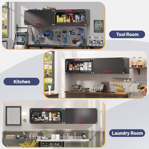 eltean 31.5" metal wall cabinet,garage wall cabinet with, view 9