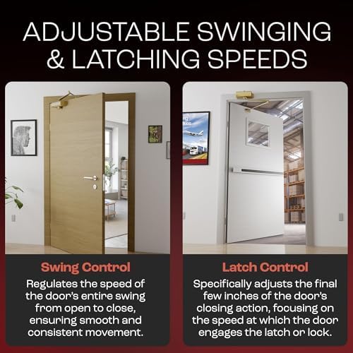 primeware dc-300 adjustable automatic door closers for home shown in use