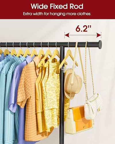 sakugi clothes rack - large-capacity clothing racks for showing dimensions