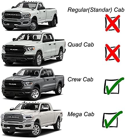 window visors for 09-18 ram1500 crew cab;19 ram1500, close-up detail