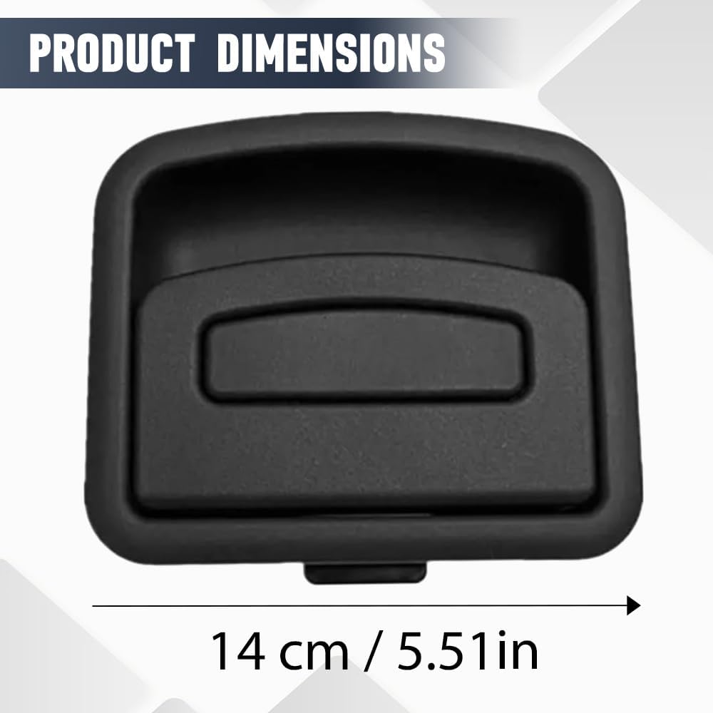 Riloer Trunk Cover Bottom Mat Handle, Replaces 85755-2J500 857552J500, Compatible with Hyundai Santa Fe 2013-2018, Black Plastic 1 pc (Rear Trunk Floor)