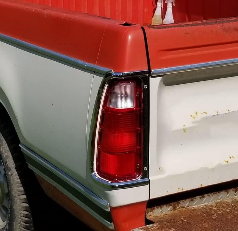 ECOTRIC Pair Tail Light Lens Cover ONLY Compatible with 1972-1980 Dodge Truck & Plymouth Power Wagon