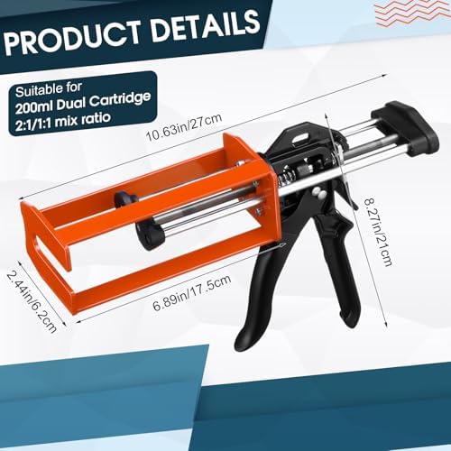relaxweex 1 pcs epoxy gun dual component caulking shown in use