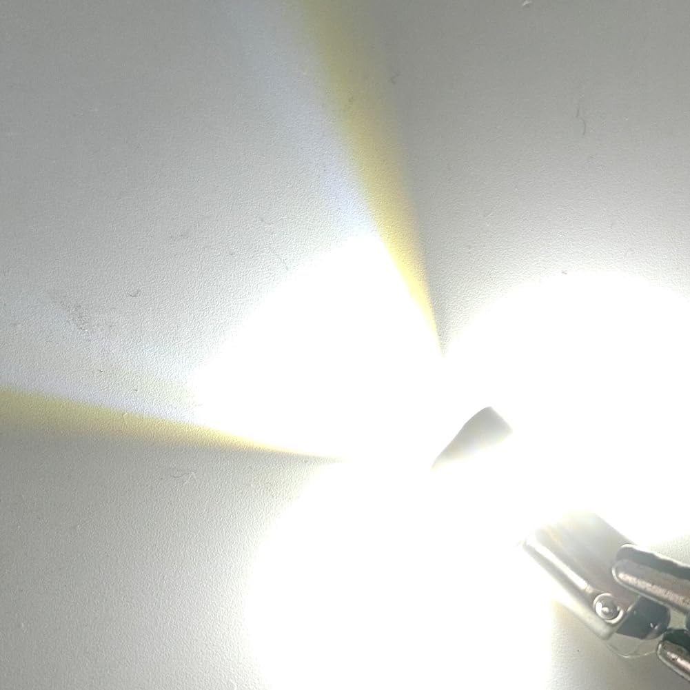 Ruiandsion BA9S LED Bulb 12V 240LM for Glove Box 5-Pack White