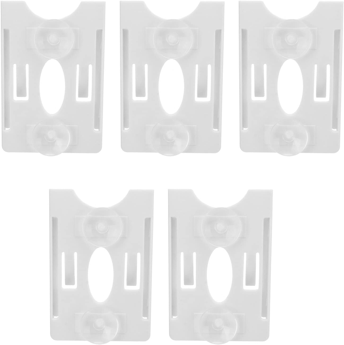 Windshield Card Holder and Secure Card Management, 5 Pcs IC Card Holder, Windshield Card Display Sleeve for Community & Vehicle Management, Fuel Card Holder for Vehicle (Suction cup)