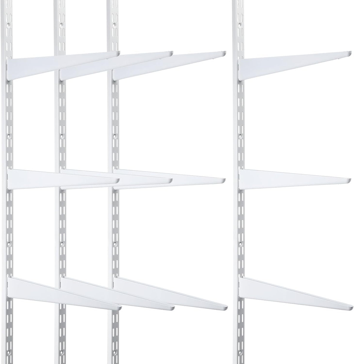 colingmill 16 pcs 2 track upright wall shelving, main product view