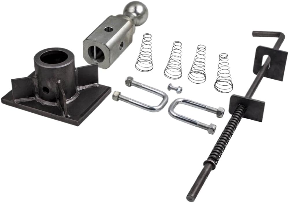 Steel Weld-On Trailer Flat Bed Kit Compatible with Flatbed Trucks Universal Underbed Trailer Hook