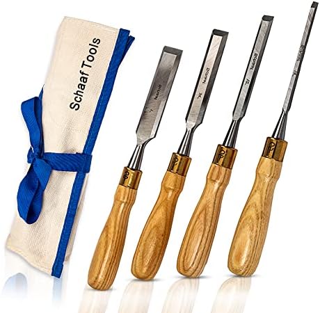 schaaf tools 4-piece wood chisel set for woodworking, main product view