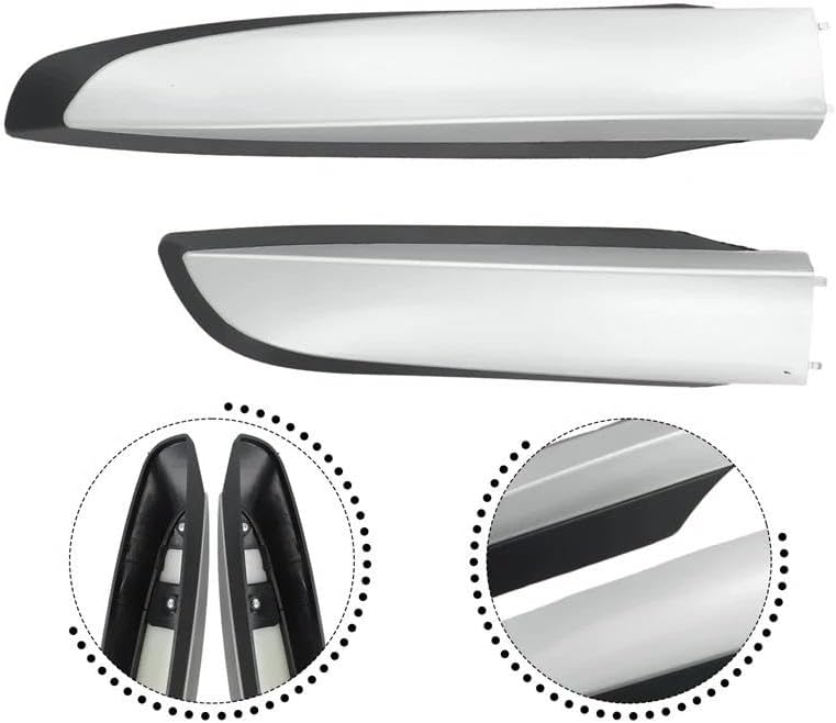 Roof Racks Boxes 4PCS ABS Roof Rack Cover for Toyota for RAV4 for XA40 2013-2018 Luggage Racks Rail End Shell Replacement Part Accessories Car Roof Bars