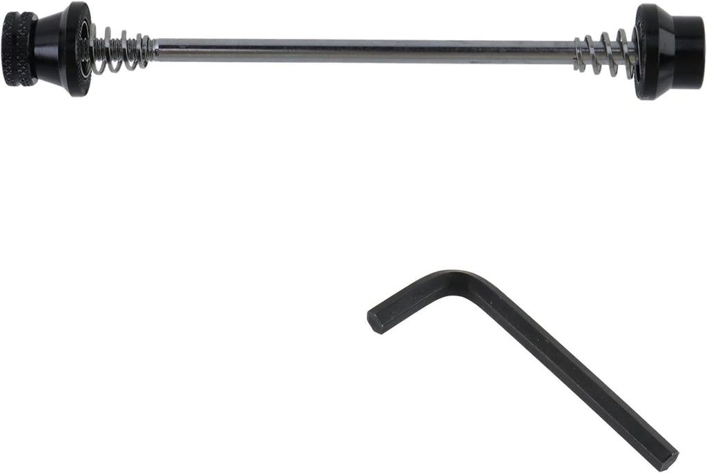 Antrader Hex Locking Skewer M5 Hex Head Anti Theft Quick Release Security Lock Skewers Set with M5 Hex L Wrench Bicycle Wheel Hub Secure-4.3" Inner Width