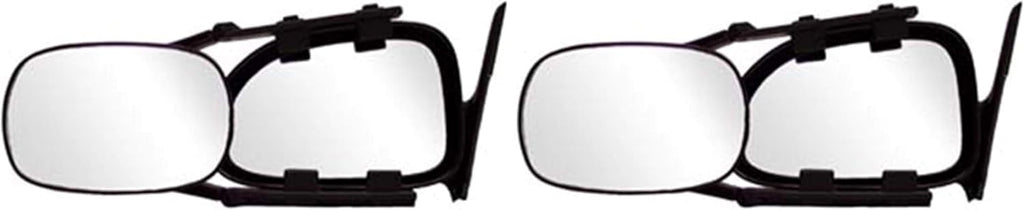CIPA Clip-On Towing Mirror | Black & Silver | 15.75 Inch | Pack of 2