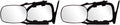 CIPA Clip-On Towing Mirror | Black & Silver | 15.75 Inch | Pack of 2
