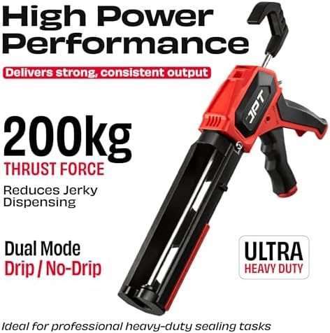 jpt caulking gun, 440 lbs high thrust, 10, side view