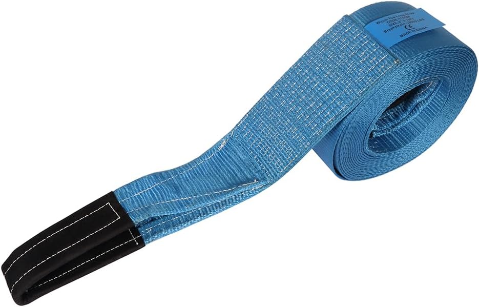 OCPTY 30 ft x 4 in Heavy Duty Tow Strap 20,000 lbs Towing Straps for Truck, ATV, Jeep, UTV, Tractor Emergency Towing Rope, Tree Saver, Winch Extension 1Pcs