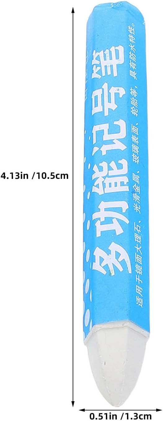 8pcs Tire Marking Crayons: White Wax-Based Tire Marker for Rims - Water-Resistant & Grease Resistant Markers Pen Set for Garage Workshop
