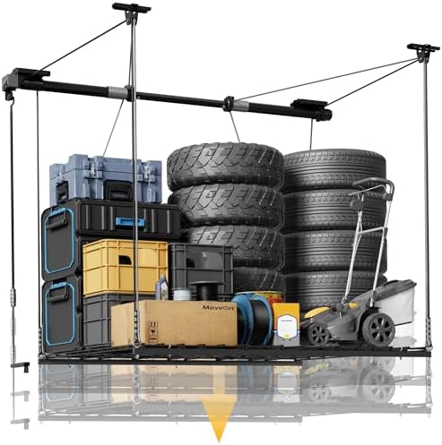fleximounts garage ceiling lifting storage rack, 4x4 ft, main product view