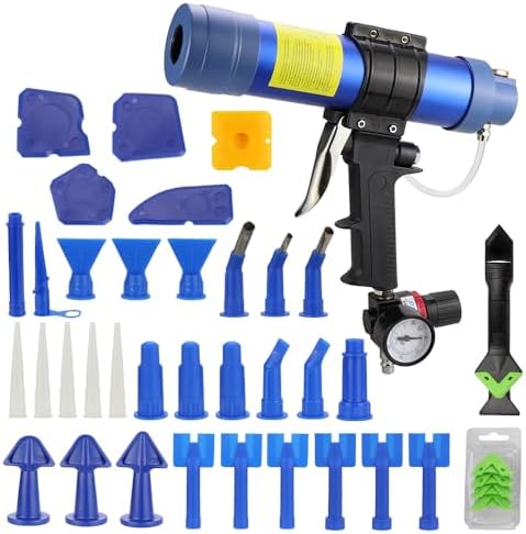 air sealant gun 10 oz/310 ml,pneumatic caulking gun,silicon shown in use