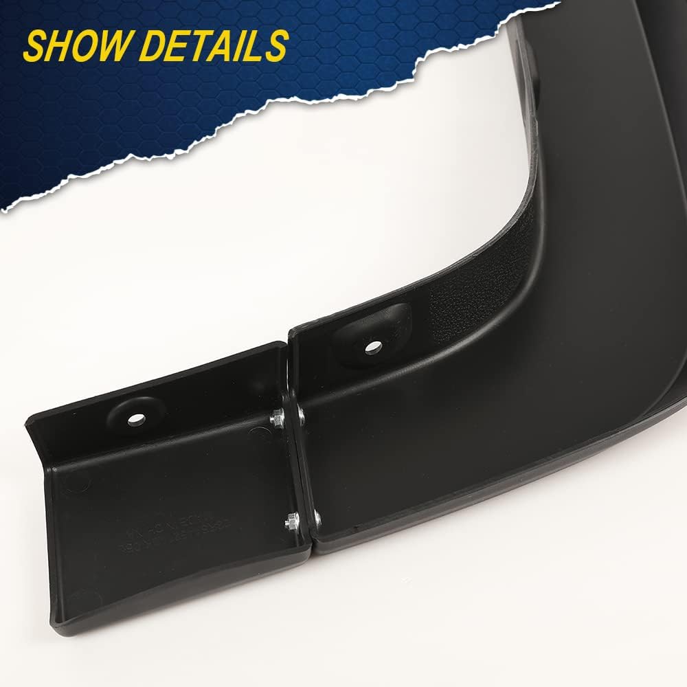 4Pcs Fender Flares Fit for 2014-2018 Chevy Silverado 1500, 2015-2019 Silverado 2500HD 3500HD, Only for Fleetside Bed, Excludes Dually Models