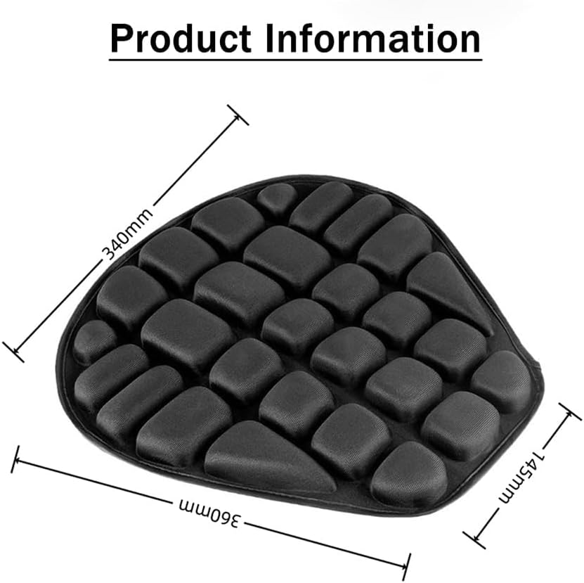 Motorcycle Seat Cushion for Yamaha Xmax 300 Xmax 300, Comfort Seat Cushion for Tailbone Pain Relief - Pressure Relief & Heat Dissipation for Long Rides,A/Single seat