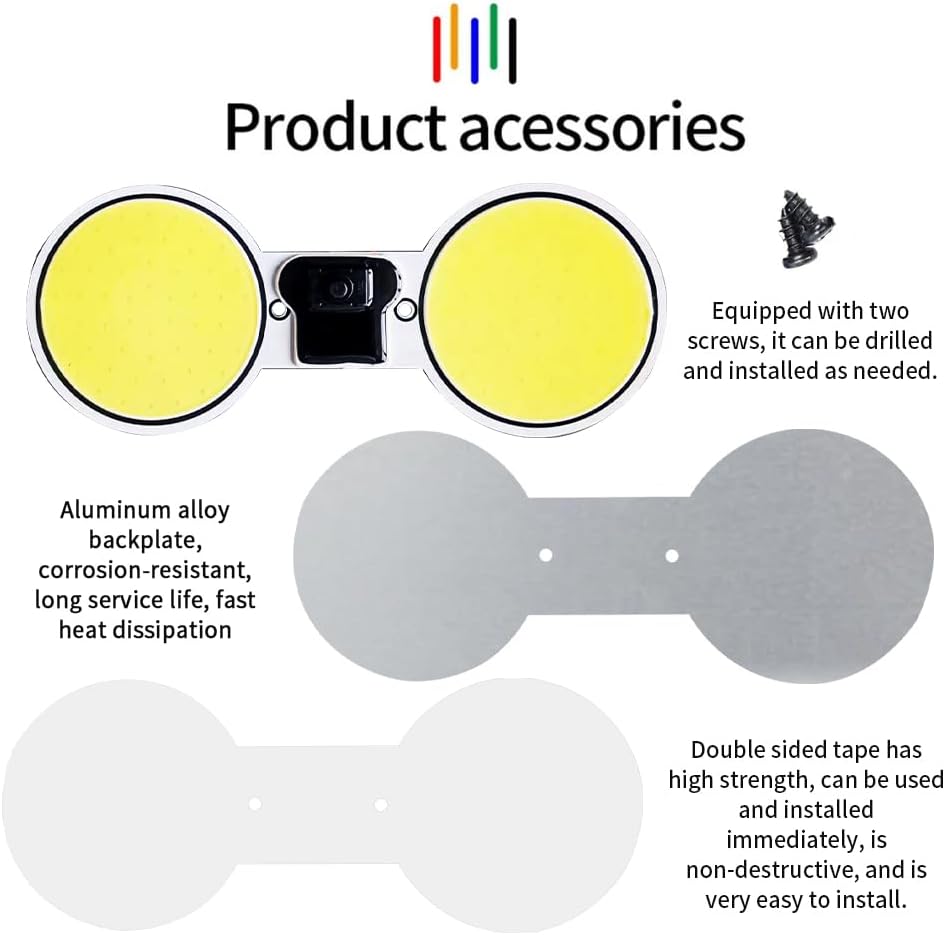 This 10-48V universal COB compartment lamp cab lamp is suitable for camper, truck, van, RV, trailer, boat, car, containerUltra-thin, ultra-bright, long service life, 108 COB chips