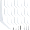 12 x 10 inch white shelf brackets, l, main product view