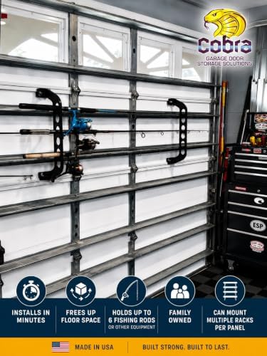 cobra storage garage door storage rack - 21", close-up detail