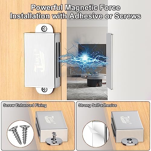 jiayi 12 pack self adhesive magnetic door catch, close-up detail