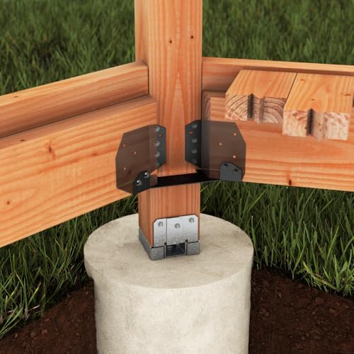 simpson strong-tie aba46z aba zmax galvanized adjustable standoff, side view